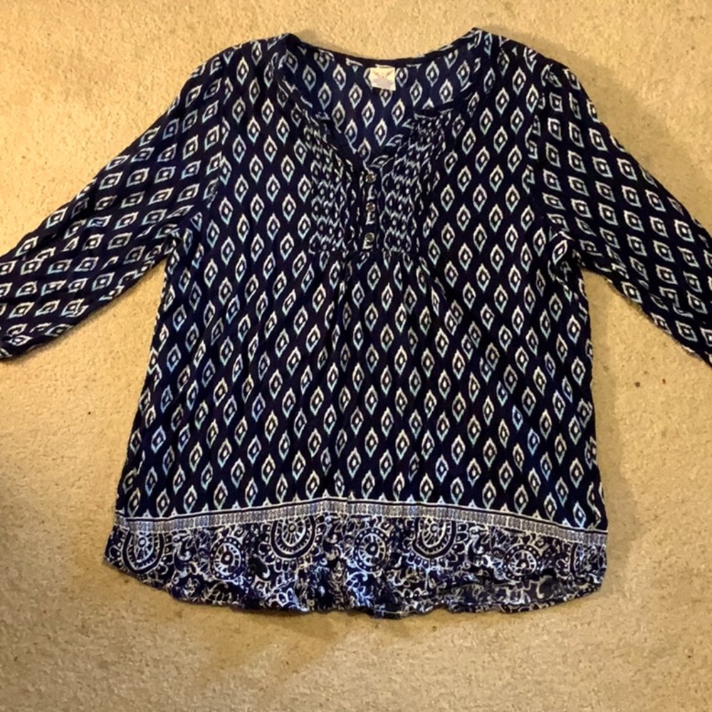 Faded Glory, XL, 3/4 Sleeve, Tunic